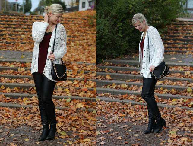 Outfit: Knit and Leather, again!