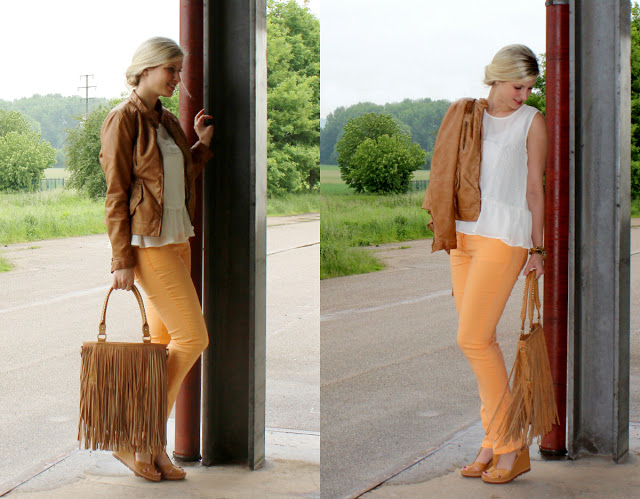 OUTFIT: MANDARINE PANTS