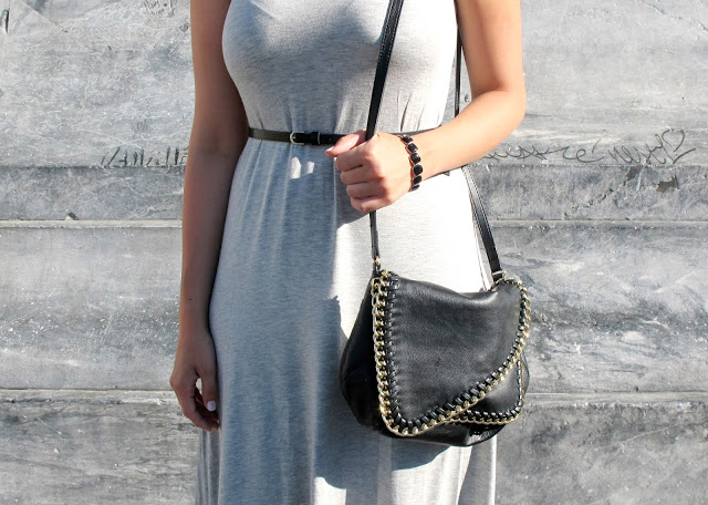 OUTFIT: GREY JERSEY DRESS