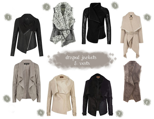 TREND: DRAPED JACKETS AND VESTS