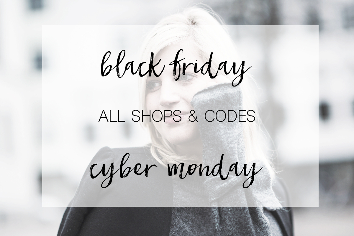 SHOPPING: BLACK FRIDAY & CYBER MONDAY – Shops & Codes